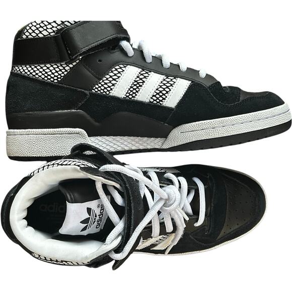 Adidas Original Mid Snake Black Classic EVM 004001 Sz 11 Mens Sneaker Shoes 2015 - Picture 4 of 10